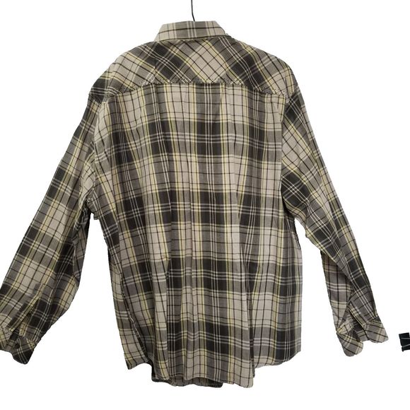 Method Button Down Shirt Mens Size XXL Tan Plaid - Picture 2 of 16